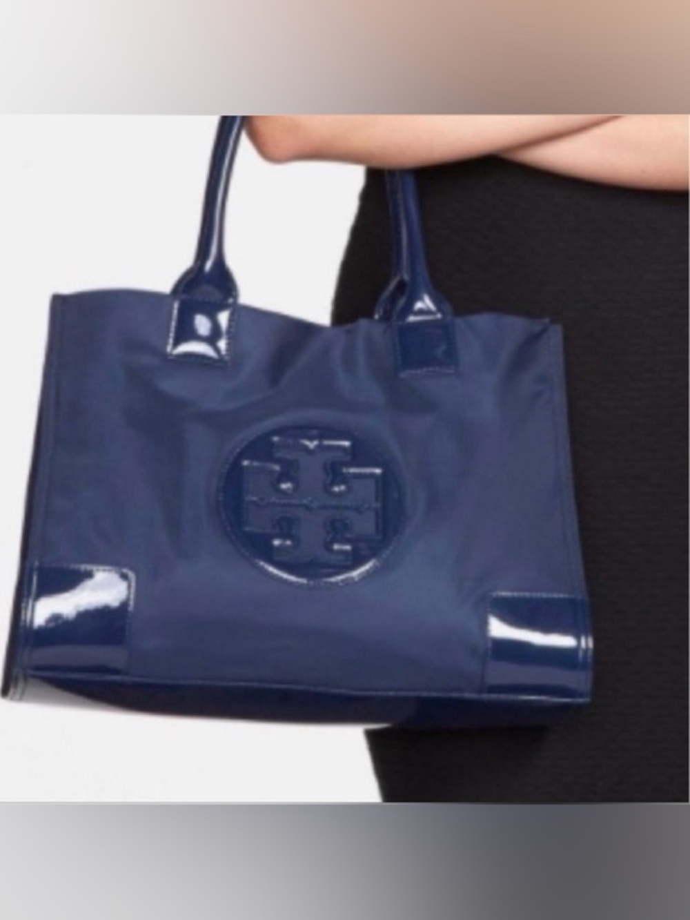 Tory Burch Large Navy Ella Tote